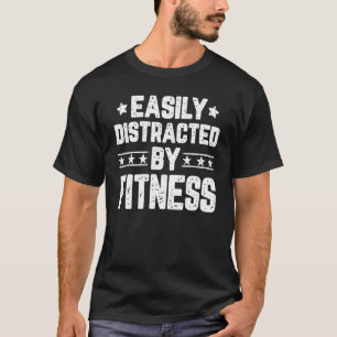 Camiseta Fácil Distração Por Exercício De Malhação