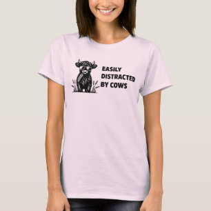 Camiseta Fácil distração por Fazendas Engraçadas