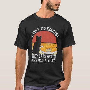Camiseta Fácil Distração Por Gatos