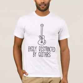 Camiseta Fácil Distração Por Guitarras