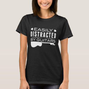 Camiseta Fácil Distração Por Guitarras