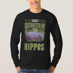 Camiseta Fácil Distração Por Hippos