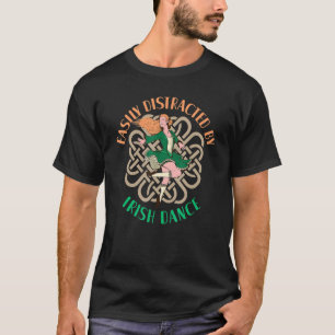 Camiseta Fácil Distração Por Irlandês Dançarino Irlandês