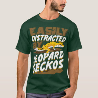 Camiseta Fácil Distração Por Leopard Geckos