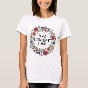 Camiseta Fácil Distração Por Plantas Jardineiras Sobre Mamã