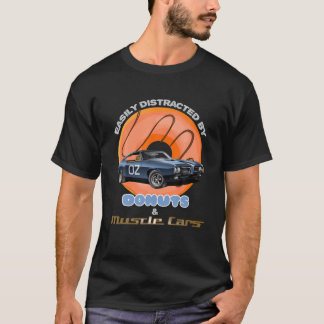 Camiseta Fácil Distração Por Rosquinhas E Carros Musculares