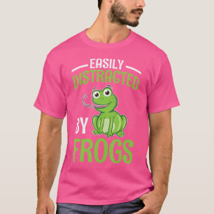 Camiseta Fácil Distração Por Sapos Anfíbios Sapo Lo