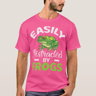 Camiseta Fácil Distração Por Sapos Engraçados Sapos