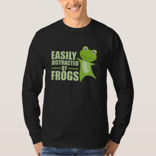 Camiseta Fácil Distração Por Sapos Sapos Engraçados