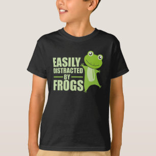 Camiseta Fácil Distração Por Sapos Sapos Engraçados