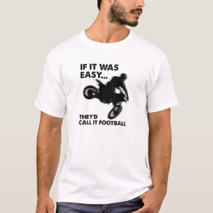 Camiseta Fácil é Futebol Engraçado
