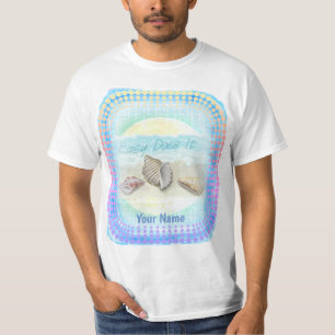 Camiseta Fácil fá-lo t-shirt dos Seashells