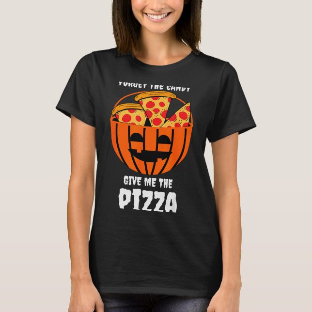 Camiseta Fácil Fantasia de Abóbora Zza para Halloween  (Frente)