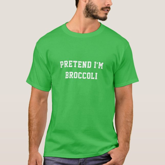 Camiseta Fácil fantasia de Halloween Broccoli (Frente)