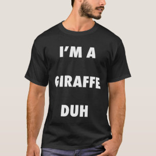 Camiseta Fácil Figurino De Girafa De Halloween Para Homens