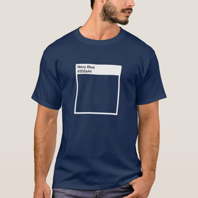 Camiseta Fácil Marinho de fantasia  azul Swatt de pintura c (Frente)