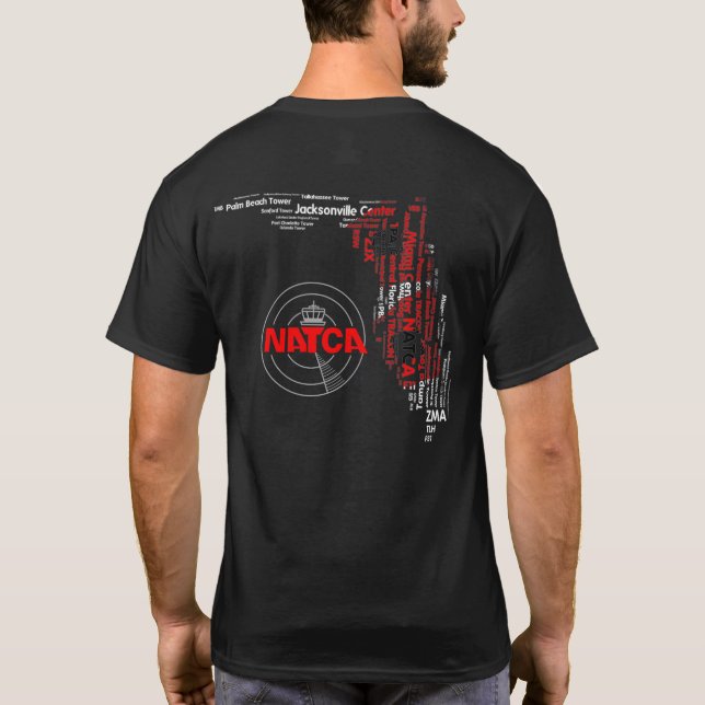 Camiseta Facilidades de NATCA Florida com bandeira do (Verso)