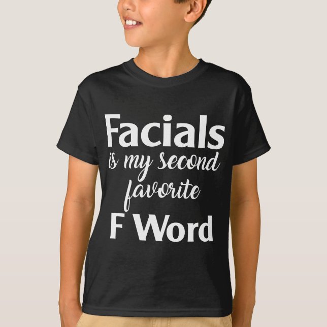 Camiseta Facilidades É Meu Favorito Do Word Facialist Skin  (Frente)