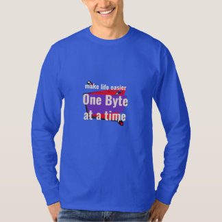 Camiseta Facilite a vida, um byte por vez