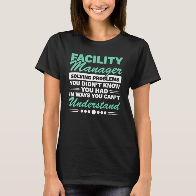 Camiseta Facility Manager Job Maintenance Employee Professi (Frente)