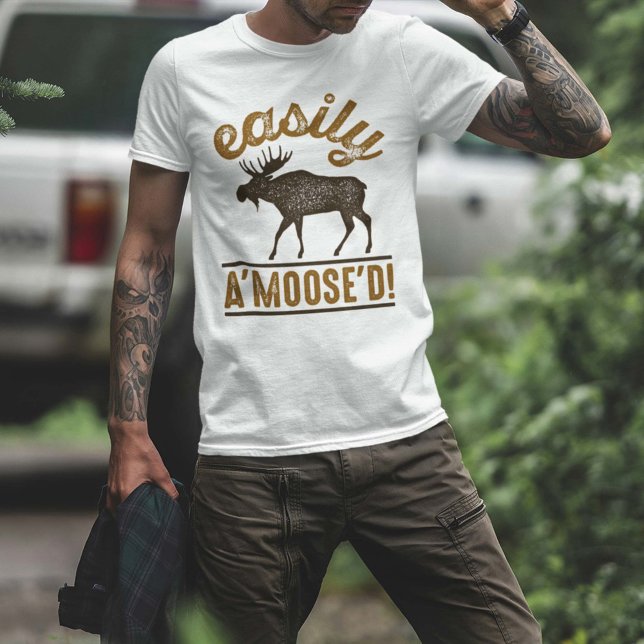 Camiseta Facilmente A’Moose’D (Criador carregado)