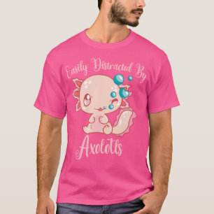 Camiseta Facilmente Distraída Pela Axolotls Mexicana Salama