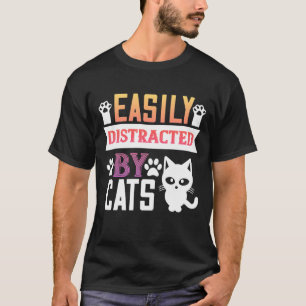Camiseta facilmente distraída por cats-01