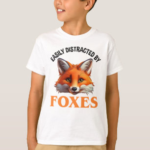 Camiseta Facilmente Distraída Por Raposas