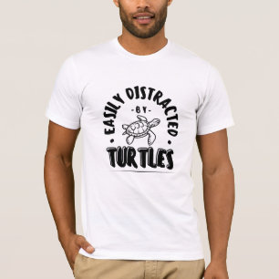 Camiseta Facilmente distraída por Tartarugas Engraçado