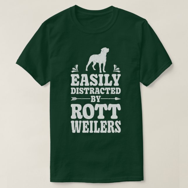 Camiseta Facilmente distraído 10 (Frente do Design)