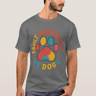 Camiseta Facilmente Distraído engraçado