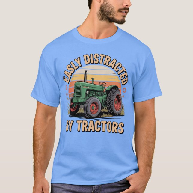 Camiseta facilmente distraído - estilo (Frente)