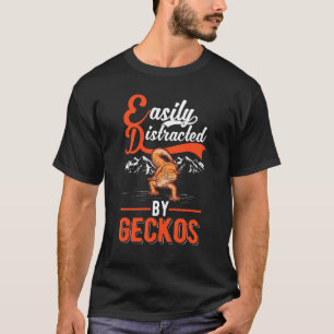 Camiseta Facilmente Distraído Pela Geckos 1