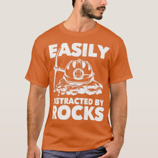 Camiseta Facilmente Distraído Pela Rocks Geology 6
