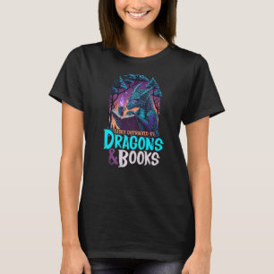 Camiseta facilmente distraído pelo Dragão e Livros para o B