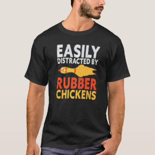 Camiseta Facilmente Distraído Pelo Grito Alto De Frango De