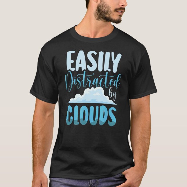 Camiseta Facilmente Distraído Pelo Meteo De Previsão De Tem (Frente)