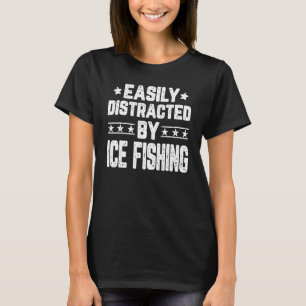 Camiseta Facilmente Distraído Pelo Pescador De Peixes No Ge