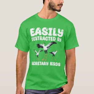 Camiseta Facilmente Distraído Pelo Secretário Birds