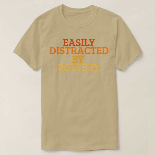 Camiseta Facilmente distraído pelo Sunset com gradiente de  (Frente do Design)