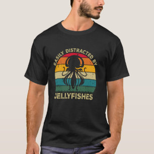 Camiseta Facilmente Distraído Por Águas-Vivas Engraçado Águ