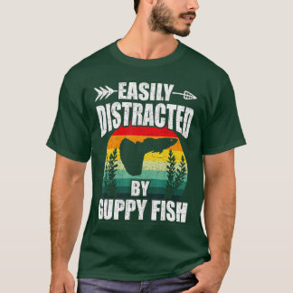 Camiseta Facilmente Distraído Por Aquarista De Aquário De P