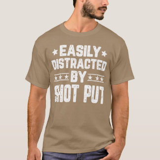 Camiseta Facilmente Distraído Por Arremesso De Peso Engraça