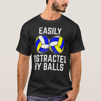 Camiseta Facilmente Distraído Por Bolas Jogador De Volei Di