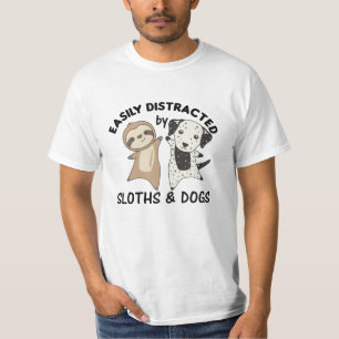 Camiseta Facilmente Distraído Por Calhas E Cães