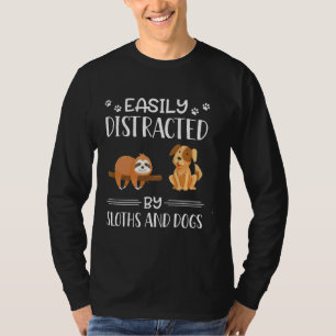 Camiseta Facilmente Distraído Por Calhas E Cães 70
