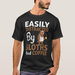 Camiseta Facilmente Distraído Por Calhas E café De Lama De
