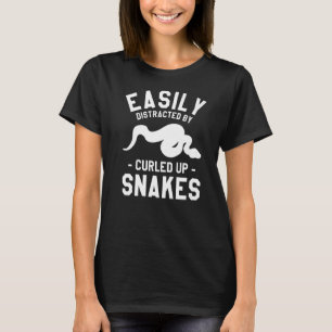 Camiseta Facilmente Distraído Por Cobras Amaldiçoados Pytho