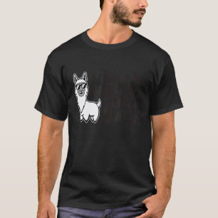 Camiseta Facilmente Distraído Por Lhamas Animal Fofo Para