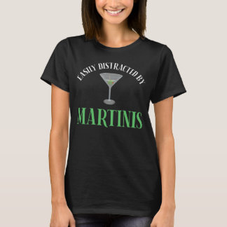 Camiseta Facilmente Distraído Por Martinis